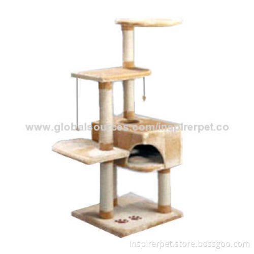 High cat tree in various colors, best plush terylene